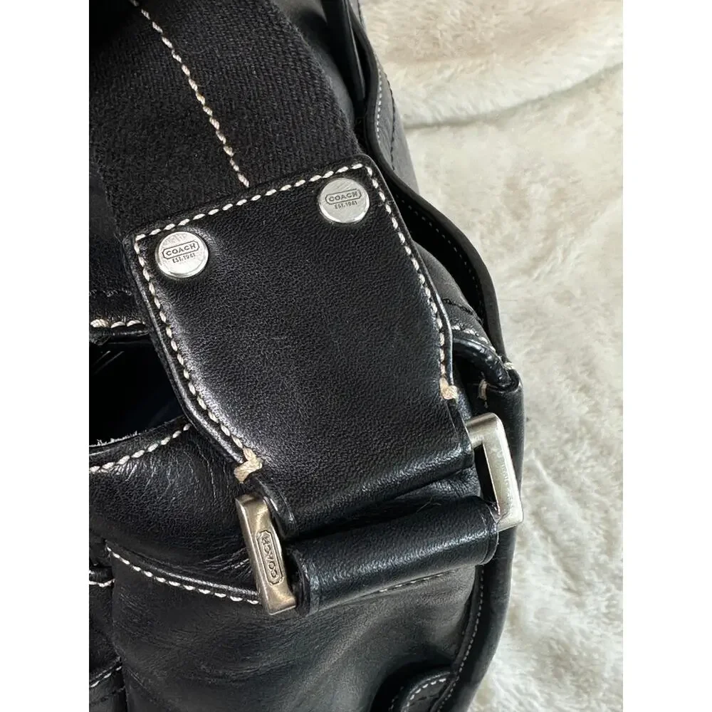 COACH Leatherware Messenger Briefcase Black 05A01 $698